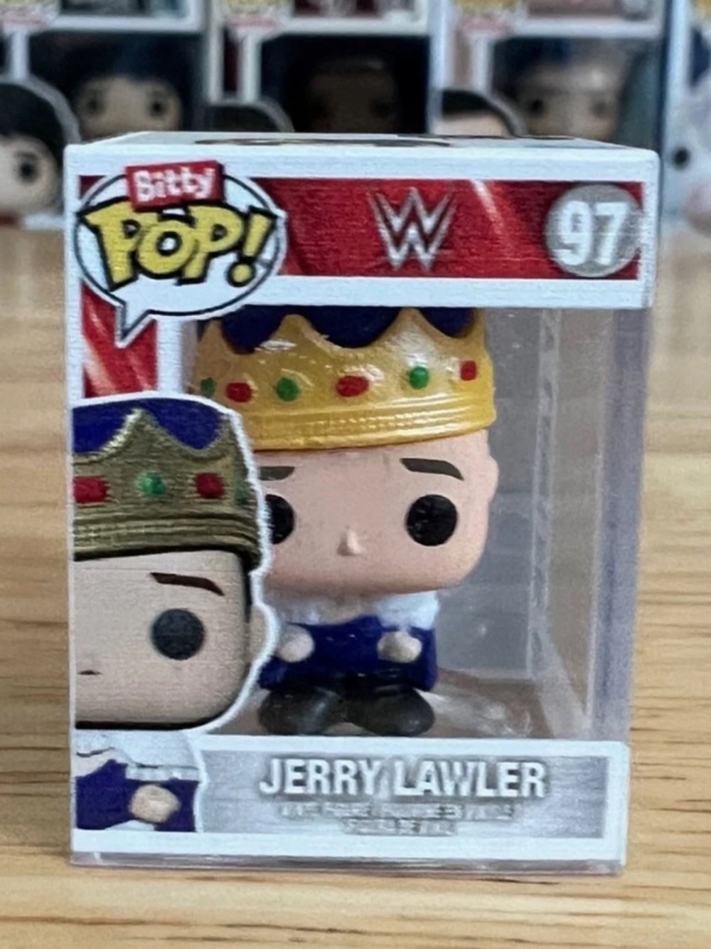 🔥NOW $4🔥 King Jerry Lawler Bitty Mini Funko Pop WWE Wrestling Toy Figure